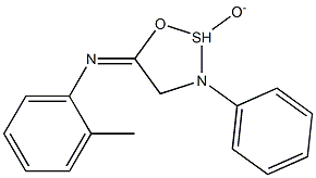 N-(2-methylphenyl)-N-(2-oxido-3-phenyl-1,2,3-oxathiazolidin-5-ylidene)amine 구조식 이미지