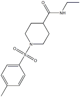 N-ethyl-1-[(4-methylphenyl)sulfonyl]-4-piperidinecarboxamide 구조식 이미지