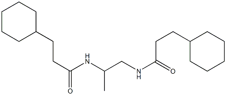 3-cyclohexyl-N-{2-[(3-cyclohexylpropanoyl)amino]-1-methylethyl}propanamide 구조식 이미지