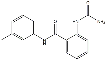 2-[(aminocarbonyl)amino]-N-(3-methylphenyl)benzamide 구조식 이미지