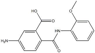 5-amino-2-[(2-methoxyanilino)carbonyl]benzoic acid Structure