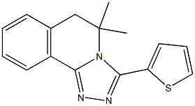 5,5-dimethyl-3-thien-2-yl-5,6-dihydro[1,2,4]triazolo[3,4-a]isoquinoline 구조식 이미지