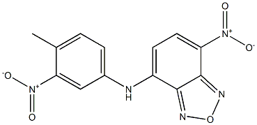 4-nitro-7-{3-nitro-4-methylanilino}-2,1,3-benzoxadiazole Structure