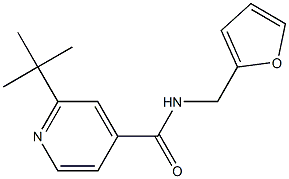 2-tert-butyl-N-(2-furylmethyl)isonicotinamide 구조식 이미지