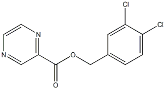 3,4-dichlorobenzyl 2-pyrazinecarboxylate Structure