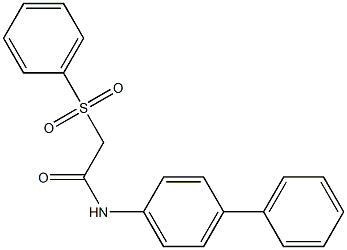 N-[1,1'-biphenyl]-4-yl-2-(phenylsulfonyl)acetamide 구조식 이미지