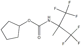 cyclopentyl 2,2,2-trifluoro-1-methyl-1-(trifluoromethyl)ethylcarbamate 구조식 이미지