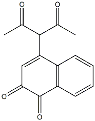4-(1-acetyl-2-oxopropyl)-1,2-naphthalenedione Structure
