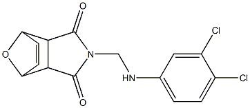 4-[(3,4-dichloroanilino)methyl]-10-oxa-4-azatricyclo[5.2.1.0~2,6~]dec-8-ene-3,5-dione Structure