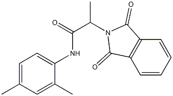 N-(2,4-dimethylphenyl)-2-(1,3-dioxo-1,3-dihydro-2H-isoindol-2-yl)propanamide 구조식 이미지