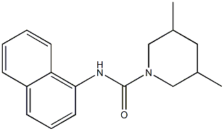 3,5-dimethyl-N-(1-naphthyl)-1-piperidinecarboxamide 구조식 이미지