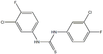 N,N'-bis(3-chloro-4-fluorophenyl)thiourea 구조식 이미지