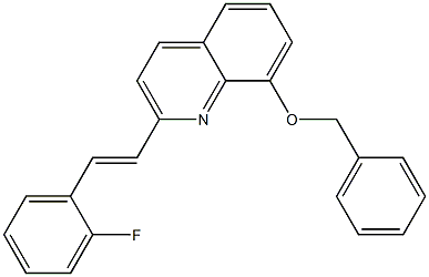 benzyl 2-[2-(2-fluorophenyl)vinyl]-8-quinolinyl ether 구조식 이미지