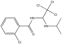 2-chloro-N-[2,2,2-trichloro-1-(isopropylamino)ethyl]benzamide 구조식 이미지