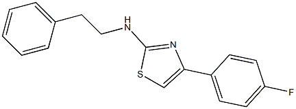 N-[4-(4-fluorophenyl)-1,3-thiazol-2-yl]-N-(2-phenylethyl)amine Structure