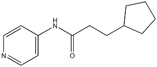 3-cyclopentyl-N-(4-pyridinyl)propanamide 구조식 이미지