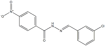 N'-(3-chlorobenzylidene)-4-nitrobenzohydrazide Structure