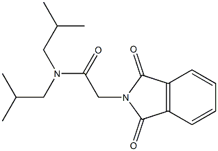 2-(1,3-dioxo-1,3-dihydro-2H-isoindol-2-yl)-N,N-diisobutylacetamide Structure