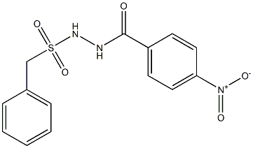 N'-{4-nitrobenzoyl}(phenyl)methanesulfonohydrazide 구조식 이미지