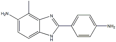 4-(5-amino-4-methyl-1H-benzimidazol-2-yl)phenylamine 구조식 이미지