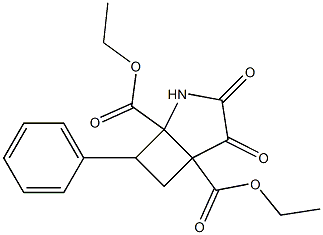 diethyl 3,4-dioxo-7-phenyl-2-azabicyclo[3.2.0]heptane-1,5-dicarboxylate 구조식 이미지