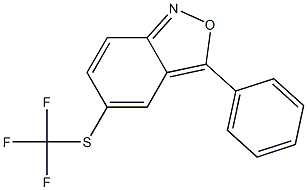 3-phenyl-5-[(trifluoromethyl)sulfanyl]-2,1-benzisoxazole 구조식 이미지