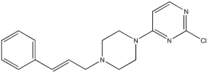 2-chloro-4-(4-cinnamyl-1-piperazinyl)pyrimidine Structure