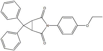 3-(4-ethoxyphenyl)-6,6-diphenyl-3-azabicyclo[3.1.0]hexane-2,4-dione 구조식 이미지