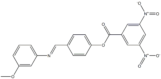 4-{[(3-methoxyphenyl)imino]methyl}phenyl 3,5-bisnitrobenzoate 구조식 이미지