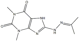 1,3-dimethyl-8-[2-(1-methylethylidene)hydrazino]-3,7-dihydro-1H-purine-2,6-dione Structure