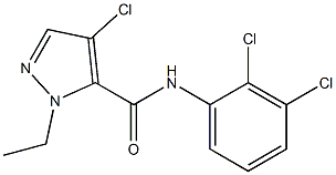 4-chloro-N-(2,3-dichlorophenyl)-1-ethyl-1H-pyrazole-5-carboxamide Structure