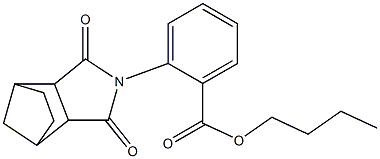 butyl 2-(3,5-dioxo-4-azatricyclo[5.2.1.0~2,6~]dec-4-yl)benzoate 구조식 이미지