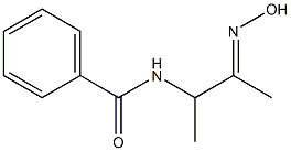 N-[2-(hydroxyimino)-1-methylpropyl]benzamide 구조식 이미지