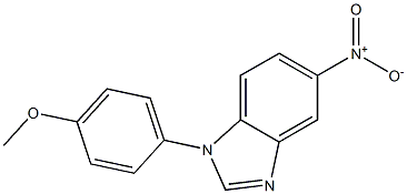 5-nitro-1-(4-methoxyphenyl)-1H-benzimidazole 구조식 이미지