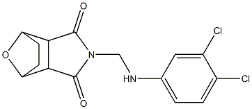 4-[(3,4-dichloroanilino)methyl]-10-oxa-4-azatricyclo[5.2.1.0~2,6~]decane-3,5-dione 구조식 이미지