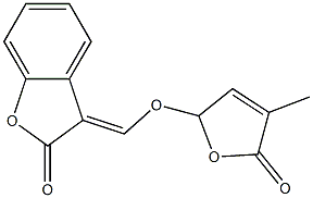 3-{[(4-methyl-5-oxo-2,5-dihydro-2-furanyl)oxy]methylene}-1-benzofuran-2(3H)-one Structure