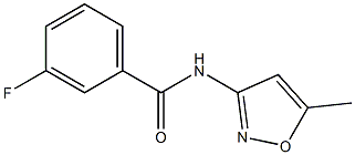 3-fluoro-N-(5-methyl-3-isoxazolyl)benzamide Structure