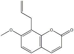 8-allyl-7-methoxy-2H-chromen-2-one Structure