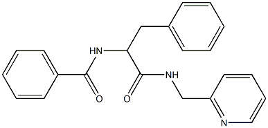 N-{1-benzyl-2-oxo-2-[(2-pyridinylmethyl)amino]ethyl}benzamide 구조식 이미지