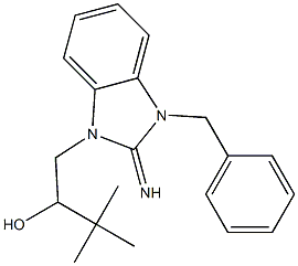 1-(3-benzyl-2-imino-2,3-dihydro-1H-benzimidazol-1-yl)-3,3-dimethyl-2-butanol Structure