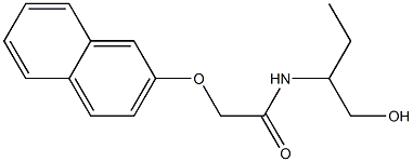 N-[1-(hydroxymethyl)propyl]-2-(2-naphthyloxy)acetamide Structure