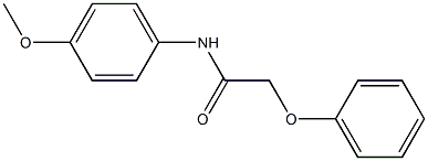 N-(4-methoxyphenyl)-2-phenoxyacetamide 구조식 이미지