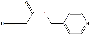 2-cyano-N-(4-pyridinylmethyl)acetamide 구조식 이미지