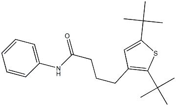 4-(2,5-ditert-butyl-3-thienyl)-N-phenylbutanamide 구조식 이미지