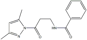 N-[3-(3,5-dimethyl-1H-pyrazol-1-yl)-3-oxopropyl]benzamide Structure