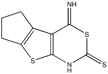 4-imino-1,5,6,7-tetrahydro-2H,4H-cyclopenta[4,5]thieno[2,3-d][1,3]thiazine-2-thione Structure