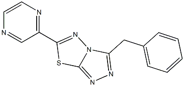 3-benzyl-6-(2-pyrazinyl)[1,2,4]triazolo[3,4-b][1,3,4]thiadiazole Structure