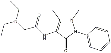 2-(diethylamino)-N-(1,5-dimethyl-3-oxo-2-phenyl-2,3-dihydro-1H-pyrazol-4-yl)acetamide Structure