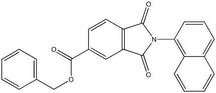 benzyl 2-(1-naphthyl)-1,3-dioxo-5-isoindolinecarboxylate Structure