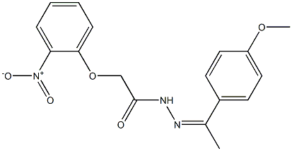 2-{2-nitrophenoxy}-N'-[1-(4-methoxyphenyl)ethylidene]acetohydrazide Structure